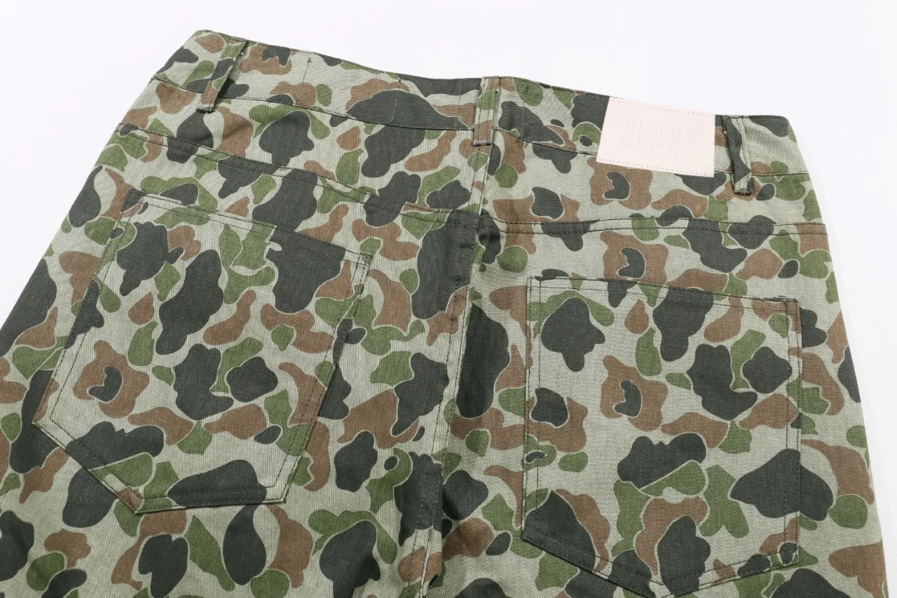 662#Gallery Dept New Washed Camouflage Pants Beauty Trendy Straight Pants Casual Pants Camouflage Color S~XL P230
